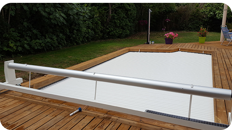 Volet piscine en PVC dimensions 7mx3.5